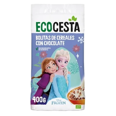 Imagen de Ecocesta Bolitas Ecológicas de Cereales con Chocolate 400 g Sin Conservantes ni Colorantes Añadidos Alimento Perfecto para el Desayuno o Tentempié