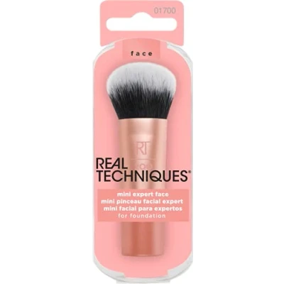 Imagen de REAL TECHNIQUES Mini Expert Face Brush Brocha para Base de Maquillaje, Naranja