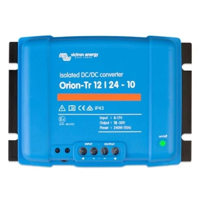 Imagen de Victron Energy Orion TR IP43 12/24 Voltios, 10 amperios 240 Vatios Convertidor de CC a Aislado