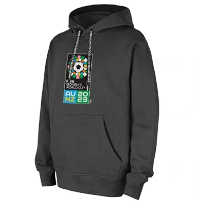 Imagen de FIFA Sudadera con Capucha Unisex Oficial de la Copa Mundial Fútbol 2023 para Mujer, Adultos, Color carbón (Paquete 1)