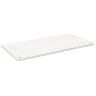 Imagen de vidaXL Tablero de Escritorio Madera Maciza Pino Blanco 100x60x2,5 cm