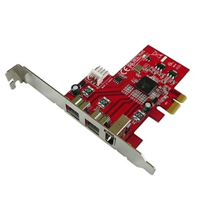 Imagen de KALEA INFORMATIQUE Tarjeta controladora PCIe Firewire 400 Ieee1394a y 800 ieee3194b con chipset TI XIO2213 de 2 + 1 Puertos, Gama Profesional