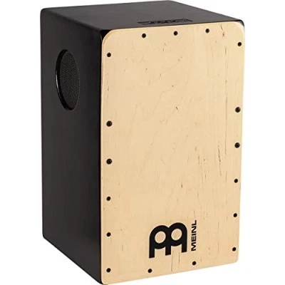 Imagen de MEINL Percussion Cajón con altavoz, color negro, MPSCAJ