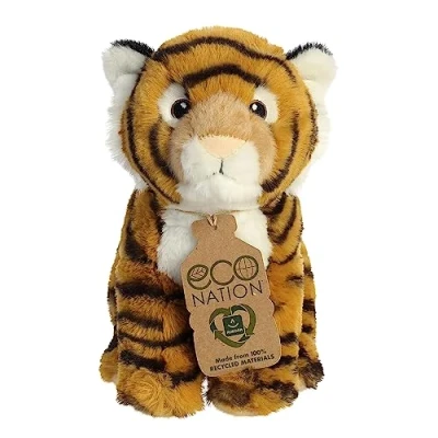 Imagen de Aurora World Aurora, 35000, Eco Nation Tigre de Bengala, 24 cm, Felpa, (Naranja, Negro, Blanco), Color (Orange, Black, White)