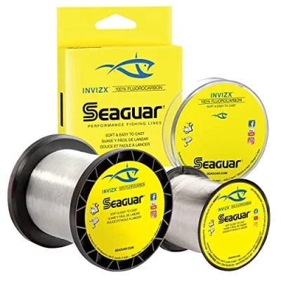 Imagen de Seaguar Invizx Línea Principal de Pesca fluorocarbono, Unisex, Transparente, 4lb Test