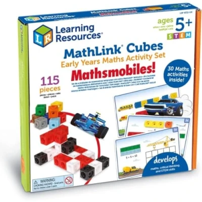 Imagen de Learning Resources Set de actividades matemáticas tempranas : Matemóviles, 5+ años