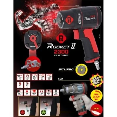 Imagen de KS TOOLS 512.0002 Atornillador de impacto (aire comprimido) 12,5 (1/2&quot;) 984