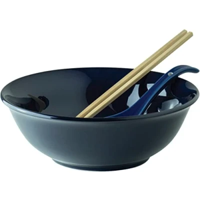 Imagen de JADE TEMPLE 17382 Soup Bowl, Porcelain, Blue