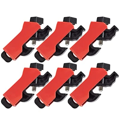 Imagen de Sistema de Bloqueo/Bloqueo Disyuntor Miniatura Universal, Rojo, Paquete 6