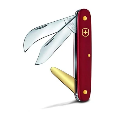 Imagen de Victorinox, Navaja Injertar y Podadera 3, Cuchillo jardinería, Profesionales, Hoja curva, rojo