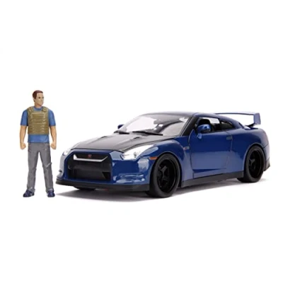 Imagen de Jada Nissan GT R R35 Rápido y furioso Coche en Miniatura de colección, Color Azul (31142BL)