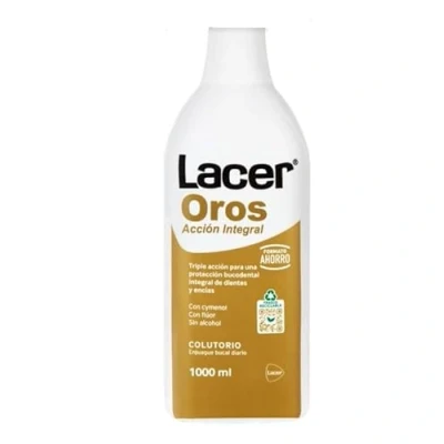 Imagen de LACER OROS Colutorio 1000 ml, Enjuague Bucal, Protección Bucodental Integral, Triple Acción, Previene el Sangrado, Reduce la Sensibilidad Dental, Protege Contra Caries