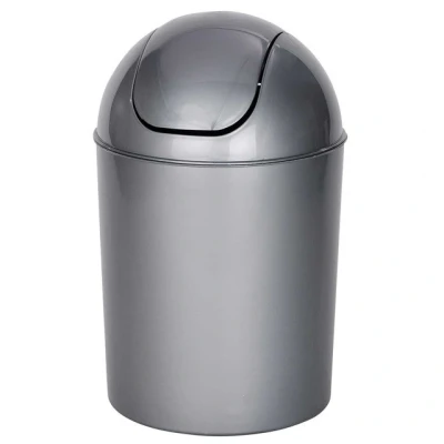 Imagen de Wenko Cubo con Tapa oscilante Economic Gris 3 l