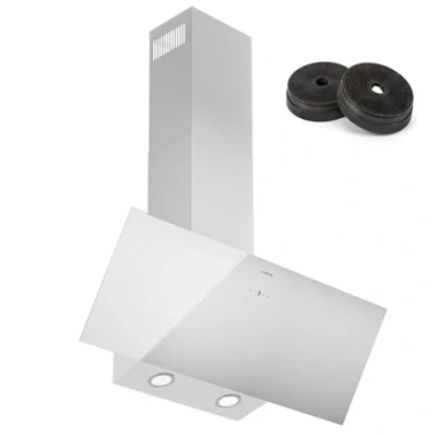 Imagen de Klarstein Campana Extractora Cocina 90cm, Extractor con Filtros Anti Grasa para Lavar en Lavavajillas, Campanas Extractoras Flujo Aire 305 m3/h Airflow, Extractores Cocinas