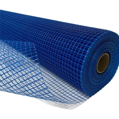 Imagen de Ferretelix. Malla fibra de vidrio para Revocos Mortero Azul Rollo 1 mt x 50 mts luz 10x10