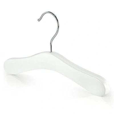 Imagen de HANGERWORLD Perchas de 25cm para Niños y Bebés. Madera Blanca 12 Unidades