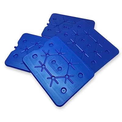 Imagen de ToCi Set de 4 acumuladores frío XXL, Freezeboard 32 x 25 cm Cada uno con 800 ml. Elementos refrigeraación Azules para Never