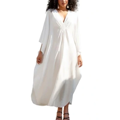Imagen de YouKD Vestido Largo de Kaftan Verano para Mujer Traje Baño Bohemio Batas Playa
