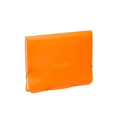 Imagen de Carpeta clasificador con 12 departamentos Serie Studio Style color naranja