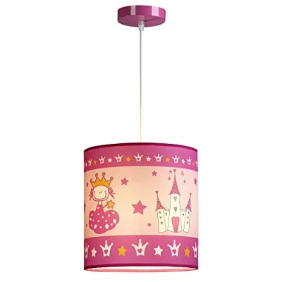 Imagen de Wonderlamp Lámpara de techo infantil Rosa Princesa