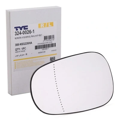 Imagen de Cristal de espejo, retrovisor exterior BLIC 6102 02 1223112P Izquierda