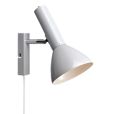 Imagen de Markslöjd Aplique Metro, blanco, con cable y enchufe