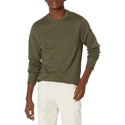 Imagen de Amazon Essentials Sudadera de Forro Polar con Cuello Redondo (Disponible en Tallas Grandes y Largos Especiales) Hombre, Verde Oliva Mezcla, XXL