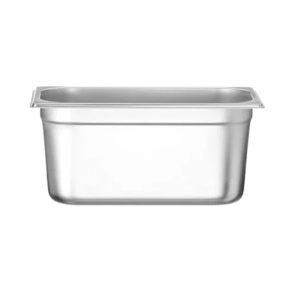 Imagen de HENDI Recipiente GN 1/3,contenedor GN,bordes redondeados,resistente a Temperaturas de 40 300C,apto para hornos,congeladores,calientaplatos,baño María,5.7L,325x176x(H) 150mm,acero inoxidable