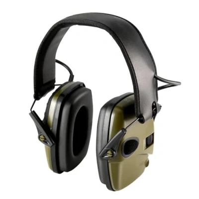 Imagen de Protectores auditivos electrónicos para adultos, auriculares con cancelación de ruido 82 dB diadema ajustable y funda almacenamiento rígida, orejeras protección auditiva ideales