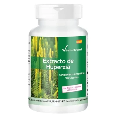 Imagen de Extracto de Huperzia Serrata 180 cápsulas Vegano Dosis alta Huperzina A Vitamintrend®