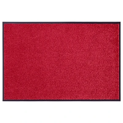 Imagen de Hanse Home Wash &amp; Clean Felpudo para Interior y Exterior, 40 x 60 cm, Lavable Resistente a la Intemperie, Antideslizante, Entrada Color Burdeos