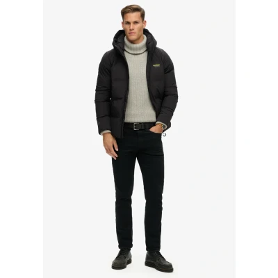 Imagen de Superdry Hooded BOXY Puffer Chaqueta de invierno, Hombre, Talla: XXL, Black