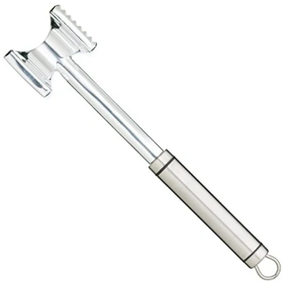Imagen de KitchenCraft Mazo ablandador de carne profesional con mango acero inoxidable, 28 cm (11&quot;)