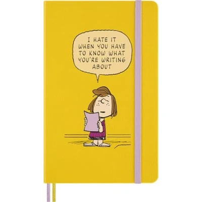 Imagen de Moleskine Peanuts Cuaderno a Rayas, de Notas Diseño Patty con Tapa Dura, Marcador y Pegatinas Temáticas, Formato Grande 13 x 21 cm