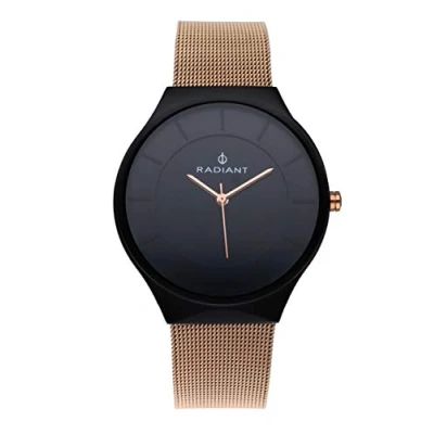 Imagen de Radiant Reloj analógico para Hombre Colección Hans. Negro con Correa marrón y Esfera Negra. 3ATM. 41mm. Referencia RA531603.