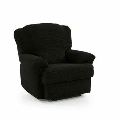 Imagen de SOFASKINS® Funda para Sillon Relax reclinable, súper elástica, Sofa con diseño Exclusivo, Transpirable y Duradera, sofá fácil de Colocar. Medida 70 90Cm. Color Negro