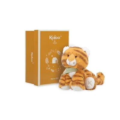 Imagen de KALOO Les Amis Peluche Bebé Papaye el Tigre 13 cm Tejido Muy Suave Caja de Regalo Desde Nacimiento, K224004