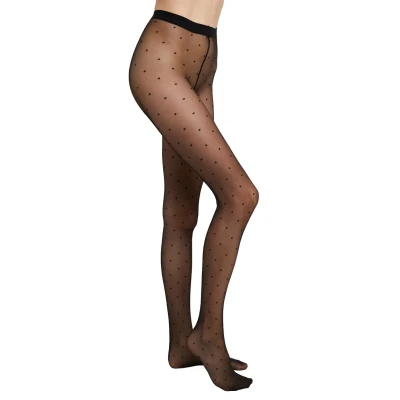 Imagen de Falke DOT 15 Denier Ultratransparent MATT Medias, Mujer, Talla: Small, Schwarz