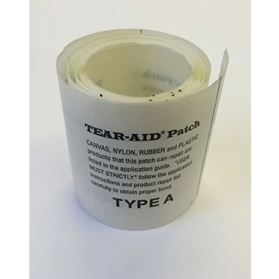 Imagen de Parche autoadhesivo de reparación para toldos tienda campaña tipo A, 75mm x 3000mm