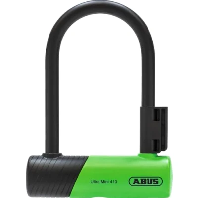 Imagen de ABUS candado 410K Ultra para bicicleta y scooter eléctrico práctico robusto con soporte transporte Accesorios Variante 150HB140, verde