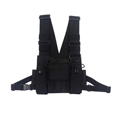 Imagen de Chest Bag,Bolsa de Pecho Hip Hop para Hombre,Bolso Bandolera Ajustable,Mochila con Bolsillo el Pecho,Mochila en Hombro Senderismo Mochila Informal Hombres Mujeres