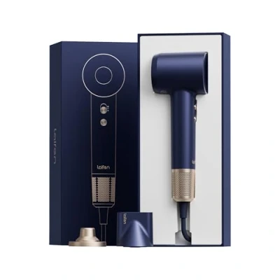 Imagen de Laifen Swift Secador de Pelo 200M Iones Motor 110000 RPM Secado Rápido Incluye 1 Boquilla Alisadora Soporte Magnético Bajo Ruido Perfecto Viaje Hogar Rizado Alisado Edición Regalo (Azul Real)