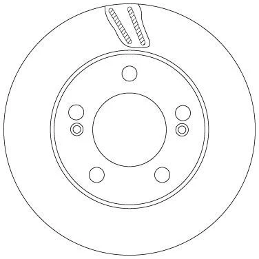 Imagen de TRW DF6878S Disco de freno 294 26 5 ventilado barnizado SSANGYONG: Kyron, ACTYON 1