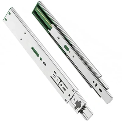 Imagen de GTV H45 rieles para cajones (45,3 x 250 mm, acero galvanizado, sistema de cierre suave, guía bolas, soporta hasta 30 kg, 1 juego = 2 unidades)
