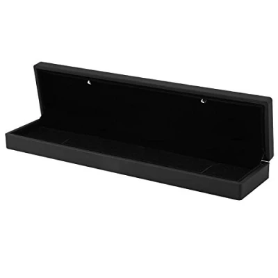 Imagen de Bewinner Cajas de Regalo Joyería, Caja para Joyas, Estuche Anillo/Colgante/Pulsera/Collar con Luz LED, Exhibición Joyería Almacenamiento Presentación Bandejas
