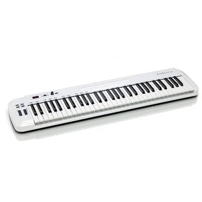 Imagen de Samson Carbon 61 Teclado controlador USB/MIDI (61 teclas, con software Native Elements), color blanco
