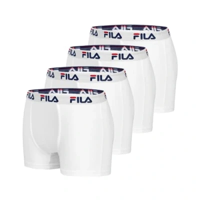 Imagen de FILA Fi/1bcx4/Fu5016 Ropa Interior de Hombres, WH, M (Pack 4)