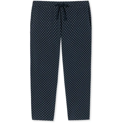 Imagen de Schiesser MIX Relax 3/4 LANG Pantalón de pijama, Mujer, Talla: 34, Dunkelblau gem.