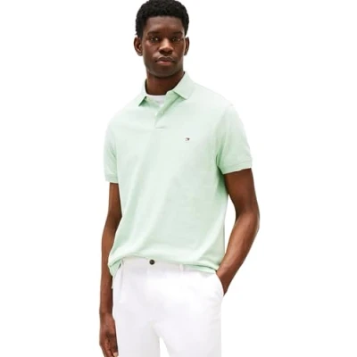 Imagen de Tommy Hilfiger 1985 Regular Polo Mw0mw17770 Camiseta, Verde (Mint Gel Heather), S para Hombre