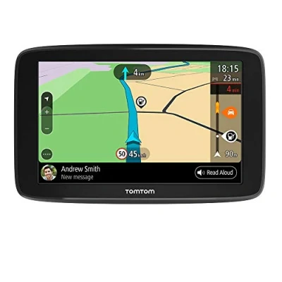 Imagen de TomTom GPS para coche GO Basic, 5 pulgadas, con tráfico y prueba de radares gracias a Traffic, mapas la UE, actualizaciones través WiFi, soporte reversible integrado, Negro